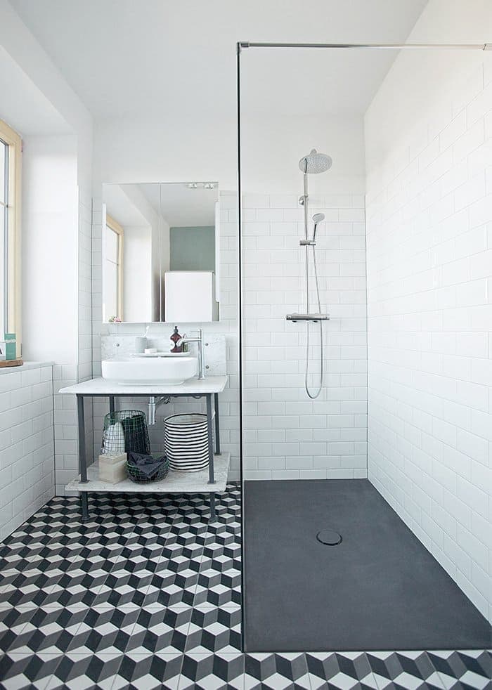 ducha moderna ahorro espacio
